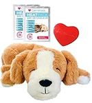 Calmeroos Puppy Heartbeat Toys - Calming Separation Anxiety Relief Toys for Dogs - Warming Heartbeat Simulator in a Soft Comforting Pillow Pet Plush