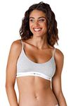 LOVABLE Women's Originals Bra, Heather Grey, M