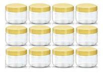 Right Small Tiny Containers Plastic Clear Boxes with Screw lid 50 ml (Pack of 12)