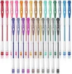 Mr. Pen- Metallic Gel Pens, 25 Unique Metallic Colors, Gel Pens for Adult Coloring Book, Gel Pen Set, Gel Pens Colored Gel Pens for Coloring, Colored Pens Gel, Coloring Pens for Adult Coloring Books