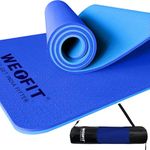 WErFIT yoga mat for men & women with Carry Bag | Size: 2 X 6 Feet, 10mm Thick, TPE Material | Exercise mat for Home Workout | gym mat for Fitness Pilates and Meditation, Anti Tear & Anti Slip