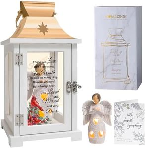 Memorial Lantern - Unique Cardinal Memorial Lantern for Loss of Loved One, Sympathy Gifts, Bereavement Gifts,Rememberance Gifts for Loss of Father