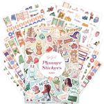 GoGirl Value Sticker Pack – 850+ Small Aesthetic Stickers for Planner, Journal & Calendar – Holidays, Seasonal Stickers, Inspirational Quotes, to-dos, Appointments, Budgeting & Text Boxes – 19 Sheets