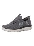 Skechers Men's Summits Key Pace Hands Free Slip-in Sneaker,Charcoal/Black,12 Wide