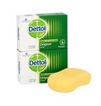 2 PCS PACK DETTOL SOAP ORIGINAL 100G BAR ANTI BACTERIAL SKIN CLEANSING BATH BODY PROTECT (2)