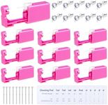 10 Packs Self Ear Piercing Kit, Evatage Home Piercing Kit Disposable Ear Piercing Gun Kit with Stainless Steel Earring Studs for Pierce Your Own Ears (Rose Pink)