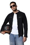 High Star Men's Cotton Standard Length Coat Hsjkt1144_Hsd_Xl_Black
