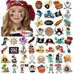 Pirate Tattoos(96Pcs), Konsait Pira