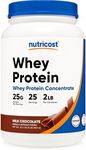 Nutricost Whey Protein Concentrate (Chocolate) 2LBS - Gluten Free & Non-GMO