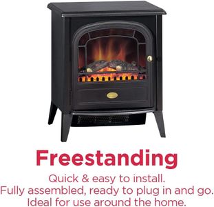 Dimplex Brayford Electric Stove Heater – Black Freestanding Fireplace