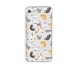 Blingy's for iPhone SE Case (3rd Gen) 2022/iPhone SE Case (2nd Gen) 2020/iPhone SE Case (4.7inch), Cute Cat Pattern Funny Cartoon Animal Style Transparent Soft TPU Protective Clear Case (Cats)