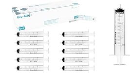 Box 100 - 5ml Ezy-Aid Disposable Sterile Empty Syringe | Highly Accurate | Luer Slip Tip, Single-Use Medical Grade Syringes without Needles, Non-Pyrogenic, Latex Free for Dispensing Liquid, No Needle