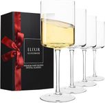 Square Wine Glasses Set of 4-14 oz 