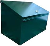 Indoor Outdoors Lockable Metal Parcel Delivery Box - Waterproof and Smart Lock Secure Container, Courier Package, Postbox, Waterproof Storage Box, Drop Box Deliveries - With Lock
