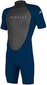 O'Neill Wetsuits Men's Reactor-2 2mm Back Zip Spring Wetsuit, Black/Abyss, XL