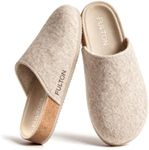 Fulton The House Shoe, Men's Cork Arch Support Slippers, Beige, Size 11