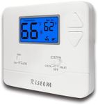 Digital Non-Programmable Thermostat for Home Single-Stage Systems, 1 Heat/1 Cool, Easy DIY Install, Blue Backlight