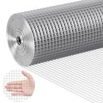 VEVOR Hardware Cloth, 1/2 inch 36in x 50 ft 19 Gauge, Hot Dipped Galvanized Wire Mesh Roll, Chicken Wire Fencing, Wire Mesh for Rabbit Cages, Garden, Small Rodents