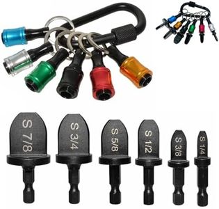 Yu&Yang 6pcs Bits Set HVAC Tools Swaging Tool HVAC Copper Pipe Expander Tool with 6pcs Bit Holder Key Chain