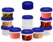 HomeyGear 12 Pack Small Twist Top Food Storage Containers Leak-Proof, Airtight Storage Canisters with Screw & Seal Lids | BPA-Free, Stackable, Reusable Kitchen Essentials, Snack 4-Ounce