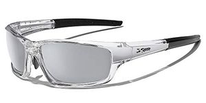 Wrap Around Cycling Ski Baseball Water Sports Sunglasses - Clear & Gray
