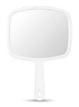 OMIRO Hand Mirror, Handheld Mirror with Handle, American White