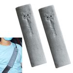 KASESSS 2 Pack Seat Belt Pads Cover, Soft Universal Seatbelt Covers, Cat-Patterned Seat Belt Covers for Kids, Car Seat Belt Shoulder Cover for Adults Kids, Car Travel Seat Belt Padding Protector