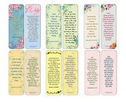 NewEights Popular Prayers and Bible Scriptures About Marriage Bookmarks (30-Pack) – Everyday Prayer Card Set – Book Page Clippers – Suitable for Church Ministry Events Give-aways