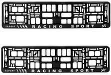 PAIR (2PCS) TAPORT RACING SPORT Car Registration License Number Plate Surround Holder Frame Surround