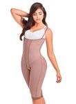 DPrada 11047 Fajas para Adelgazar Postparto Post Surgery Compression Garments - Cocoa-Optic - XL