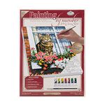 Royal Brush and Langnickel Painting by Number S Small Canvas Painting Set, Cat in The Window