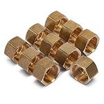 LTWFITTING 3/4-Inch Brass Compression Nut,BRASS COMPRESSION FITTING(Pack of 10)