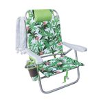 Hurley Deluxe Backpack Beach Chair, One Size, White