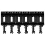 Musiclily Pro 10.8mm Steel Vintage Style Guitar Tremolo Bridge Saddles for Strat Stratocaster Electric Guitar,Black(Set of 6)