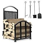 HECASA Firewood Rack with Fireplace