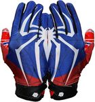 Repster Football Gloves - Tacky Grip Skin Tight Adult Football Gloves - Enhanced Performance Football Gloves Men - Spider - Men Pro Elite Super Sticky Receiver Football Gloves - Adult Sizes (X-Large)