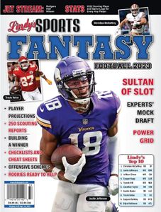 LINDY'S SPORTS MAGAZINE - FANTASY FOOTBALL 2023 - JUSTIN JEFFERSON (COVER)