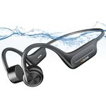 Wantek Bone Conduction Headphones,Open Ear Wireless Bluetooth Headphones,Swimming Headphones IP68 Waterproof & Sweatproof,Built-in 32GB MP3,Sport Headphones 8Hr Playtime for Swimming,Running,Cycling