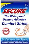 Secure Denture Adhesive Comfort Strips 15 Ct