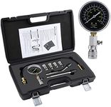 WiMas Cylinder Compression Tester, Compression Tester for Petrol Engine, Car and Motorcycle Engine Compression Tester Kit Compression Gauge Diagnostic Tool