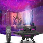 Adfuaer UFO Galaxy Projector, LED Lights for Bedroom, Star Projector, Night Light for Kids and Adults, Starry Nebula Ceiling LED Lamp, Room Decor Aesthetic, Gifts for Christmas, Birthdays, Valentine's