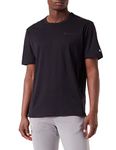 Champion Men's Legacy All Day Active Small Logo S/S T-Shirt, Black, L