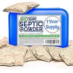 Homey Aim Septic Tank Treatment. 1 Year Supply. Safe Green Cultures and Enzymes Powder in Packets Avoid Bad Odors, Organic Clogs and Expensive Sewage Backups.