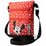 Disney Cross Body Bag for Kids - Shoulder Bag Girls Accessories Adjustable Strap Bags for Girls - Minnie Mouse Gifts