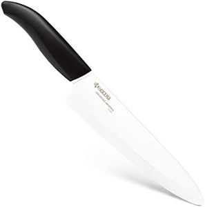 Kyocera FK-180-WH BK Couteau du Chef Manche Noir Lame Céramique Blanche 18 cm