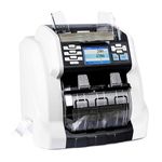 Ribao BCS-160 Two-Pocket Mixed Denomination Money Counter, Built-in Printer, UV/MG/MT/IR/CIS Bank Grade Counterfeit Detection Serial Number Record Cash Bill Sorter