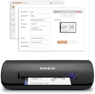 Ambir ImageScan Pro 687-BCS Duplex Card Scanner with AmbirScan Business Card for Windows PC and MAC