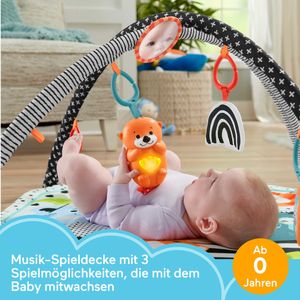 Fisher-Price 3-in-1 Baby Activity Gym – Play Mat & Tummy Time Toy