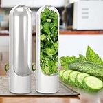 Palmcee Herb Saver for Refrigerator, Fresh Herb Keeper, Herb Storage Containers Vegetable Storage for Refrigerator Keeps Cilantro Greens Fresh for 2-3 Weeks