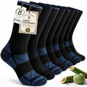 Salilas Mens Socks Bamboo Viscose, Running Athletic, Crew